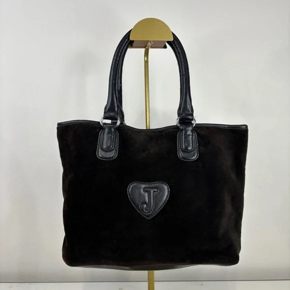 Vintage Juicy Couture Brown Tote with Scottie Logo - Picture 4 of 8